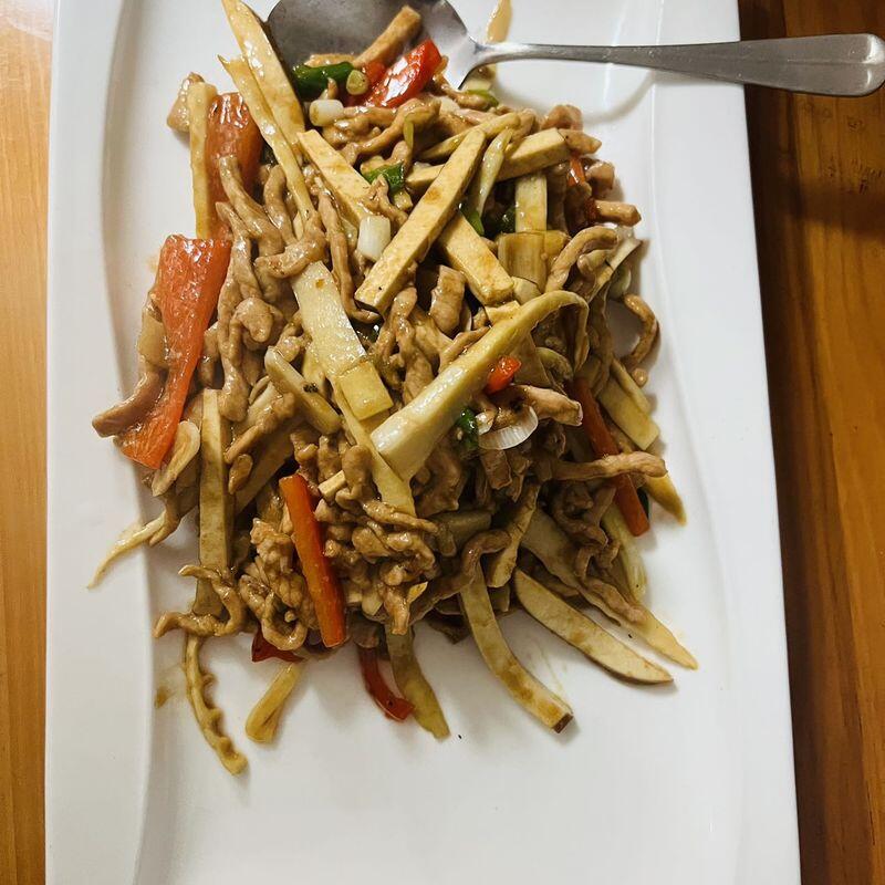 C11. Bamboo Shoots Flavored Dry Bean Curd W. Shredded Pork